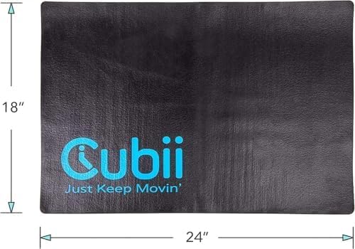 Cubii Non-Slip Workout Mat for Under Desk Ellipticals, Floor Protection - Image 2