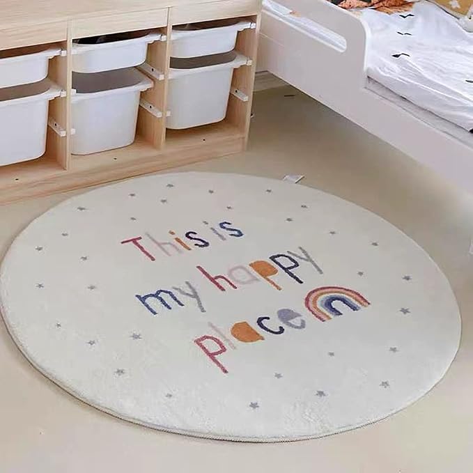 Poowe Round Kids Playroom Rug - Image 2