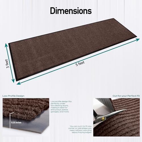 MaxMat® 4-Pack Extra Large Commercial Floor Mat, 3 x 5 Feet Heavy Duty - Image 2
