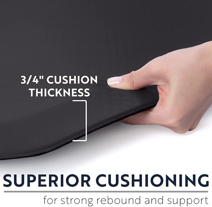 KANGAROO Anti Fatigue Mats for Kitchen Floor, Back Pressure, 3/4 Inch Thick - Image 2