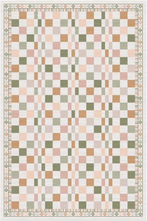 GarveeHome 2x6 Runner Rug for Bedroom Colorful Orange Yellow Long Runners for by GarveeHome