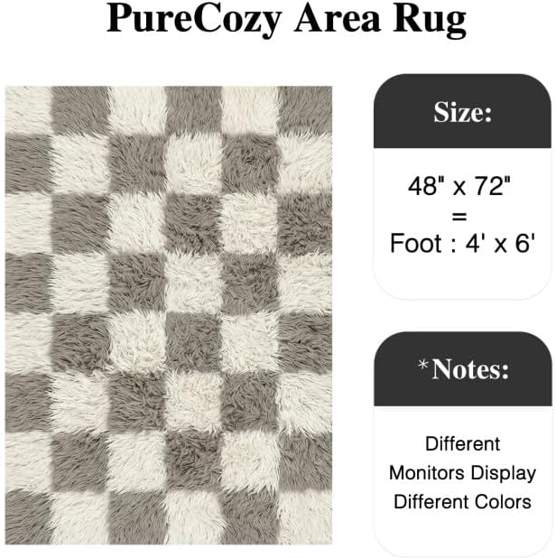 PureCozy Modern Rug 4x6 for Living Room - Image 2