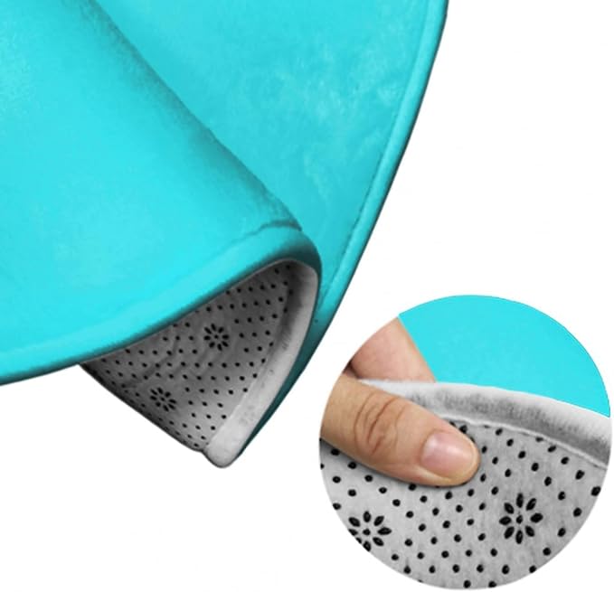 Machine Washable Modern Round Area Rug, Room Sofa Yoga Soft Round Carpet - Image 6