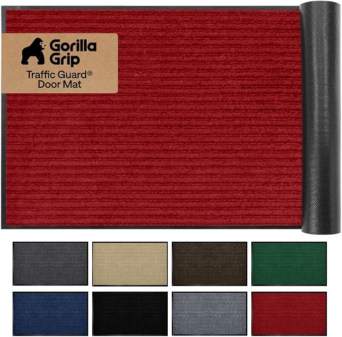 GORILLA GRIP Waterproof Traffic Guard Door Mat, Heavy Duty Entryway Mats by Unknown