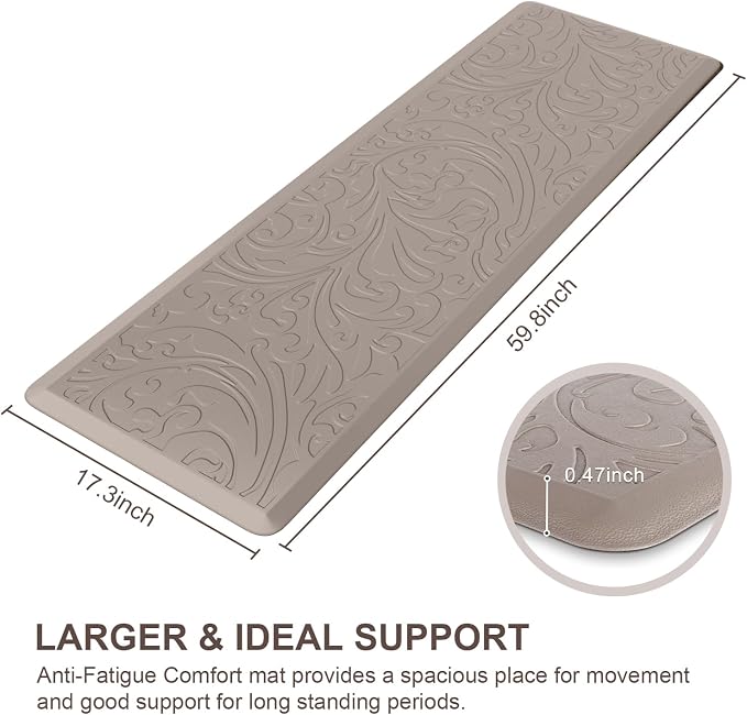 KMAT Kitchen Mat Cushioned Anti-Fatigue Waterproof Non-Slip Standing Mat - Image 2