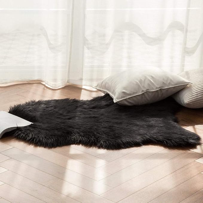 MIULEE Fluffy Rug Soft Shaggy Faux Fur Area Rug Luxury Plush Sheepskin Carpet - Image 8