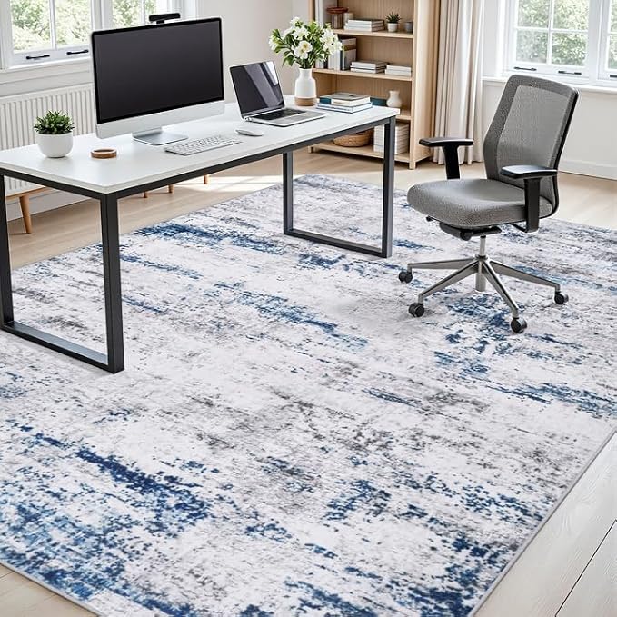 Area Rug Living Room Rugs: 9x12 Large Soft Indoor Carpet Modern Abstract Rug - Image 7