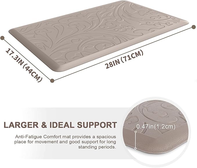 KMAT Kitchen Mat Cushioned Anti-Fatigue Waterproof Non-Slip Standing Mat - Image 2