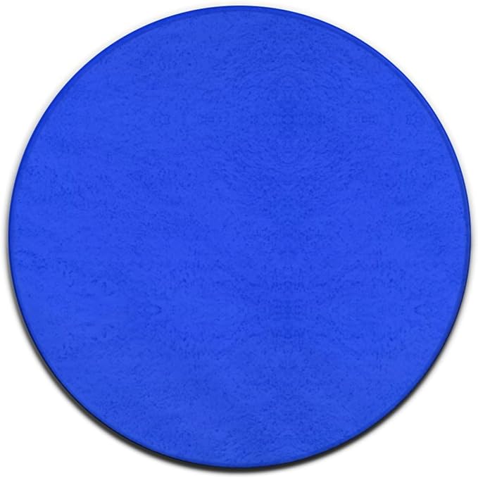 Machine Washable Modern Round Area Rug, Room Sofa Yoga Soft Round Carpet by Meaudiwes