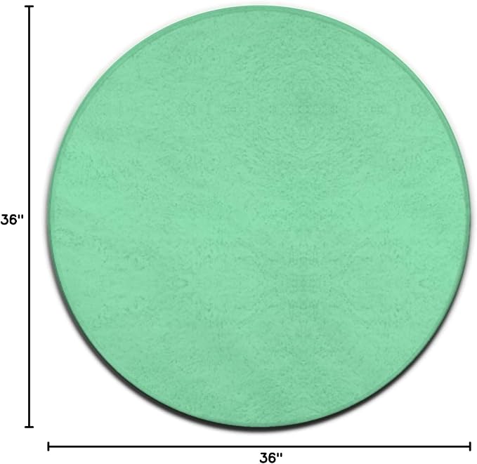 Large Round Area Rug Home Decor Modern Bathroom Rug Kitchen Office Circle Rug - Image 3