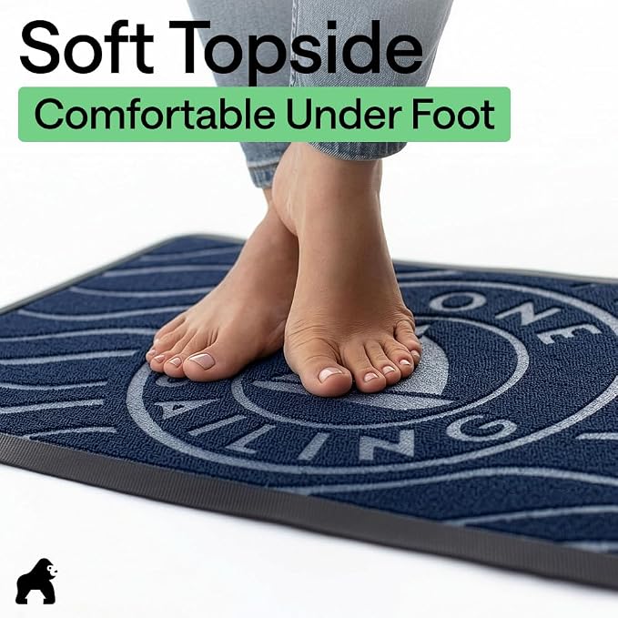 GORILLA GRIP 100% Waterproof All-Season WeatherMAX Doormat 35x23, US Designed - Image 8