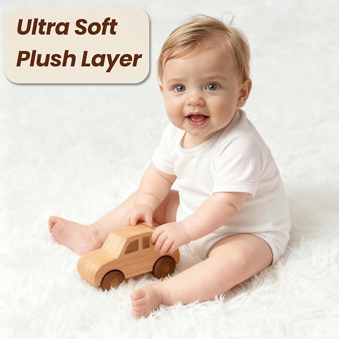 5x7 Area Rug for Living Room, Ultra Soft Fluffy Shag Rugs for Bedroom, Non-Slip - Image 8
