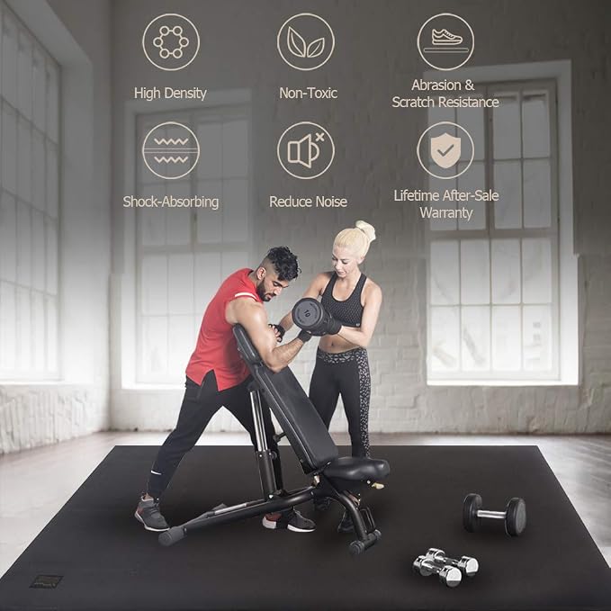 GXMMAT Extra Large Exercise Mat 16'x6'/12'x6'/10'x6'/8'x6', Extra Wide Workout - Image 5