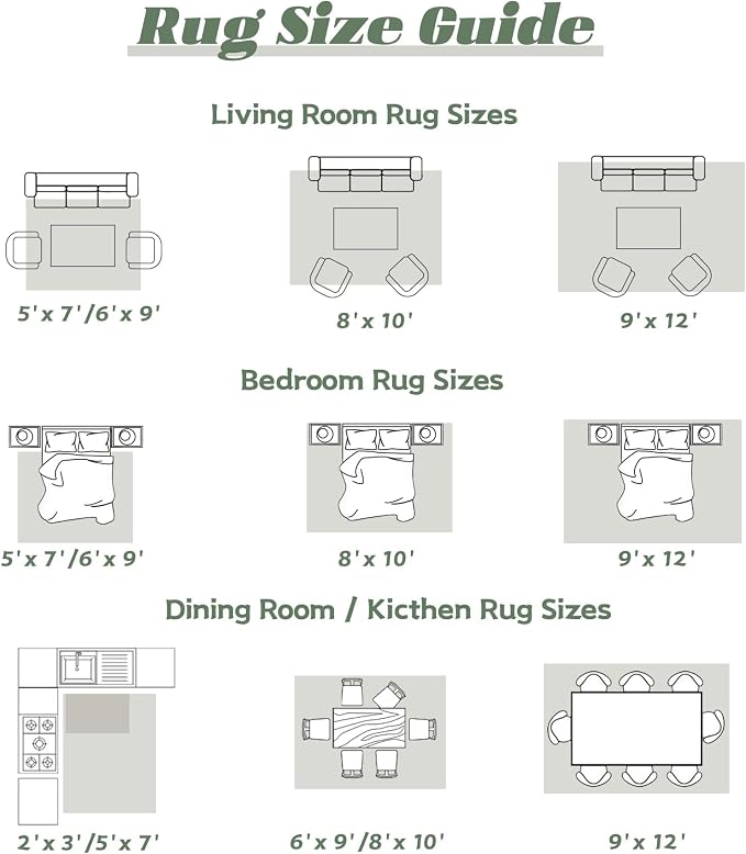 Area Rug 9x12 Washable Rug, Vintage Boho Medallion Rugs Non-Slip Soft Low Pile - Image 8