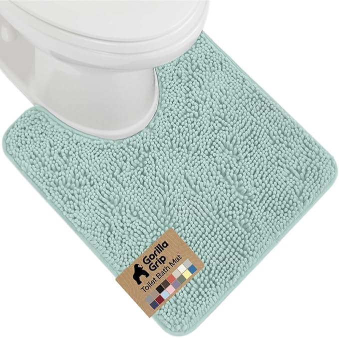 GORILLA GRIP Plush Absorbent Shaggy Chenille Bath Rug Mat by Unknown