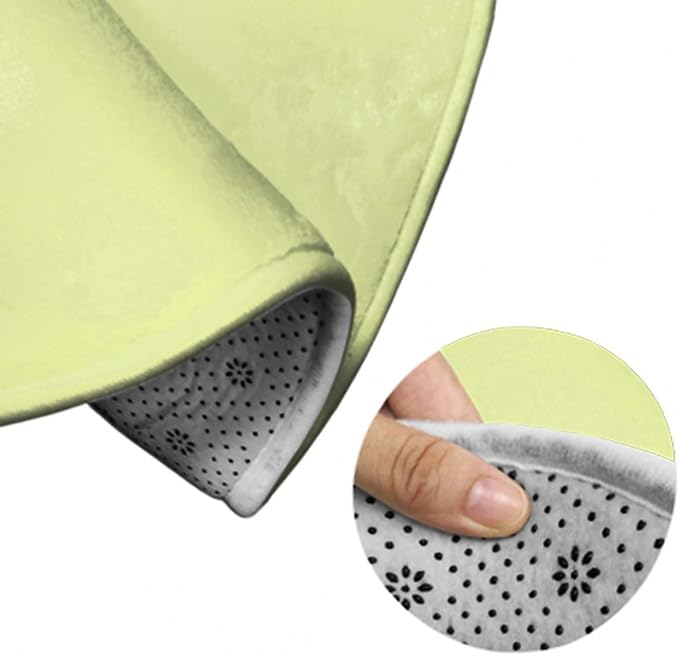 Machine Washable Modern Round Area Rug, Room Sofa Yoga Soft Round Carpet - Image 6