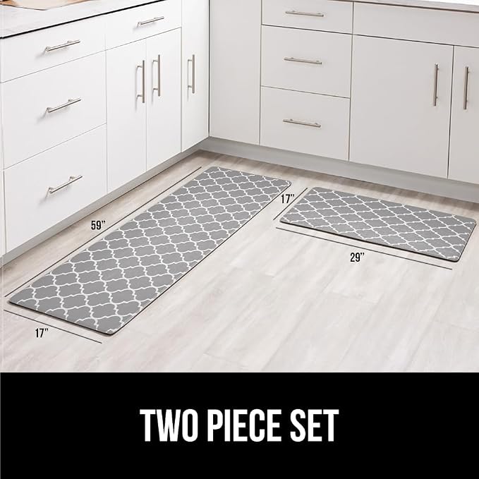 GORILLA GRIP 2 Pack Comfortable Cushioned Kitchen Mats - Image 6
