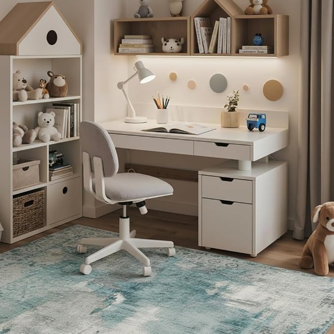 48"x72" Office Chair Mat for Hardwood Tile Floor, Under Desk Carpet Protector - Image 3