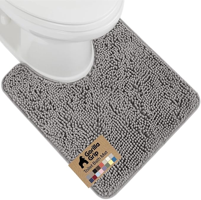 GORILLA GRIP Plush Absorbent Shaggy Chenille Bath Rug Mat by Unknown