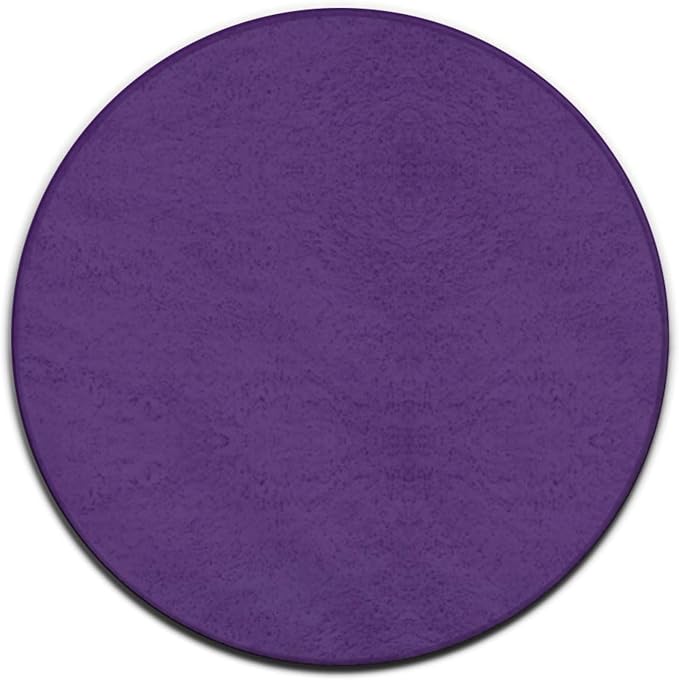 Machine Washable Modern Round Area Rug, Room Sofa Yoga Soft Round Carpet by Meaudiwes