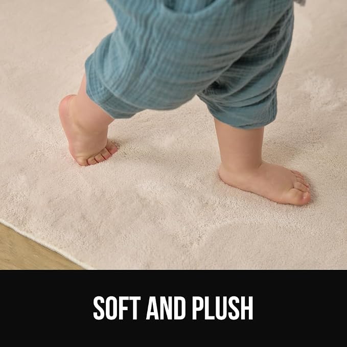 GORILLA GRIP Slip Resistant Soft Washable Stain Resistant Area Rug, Plush Thick - Image 6