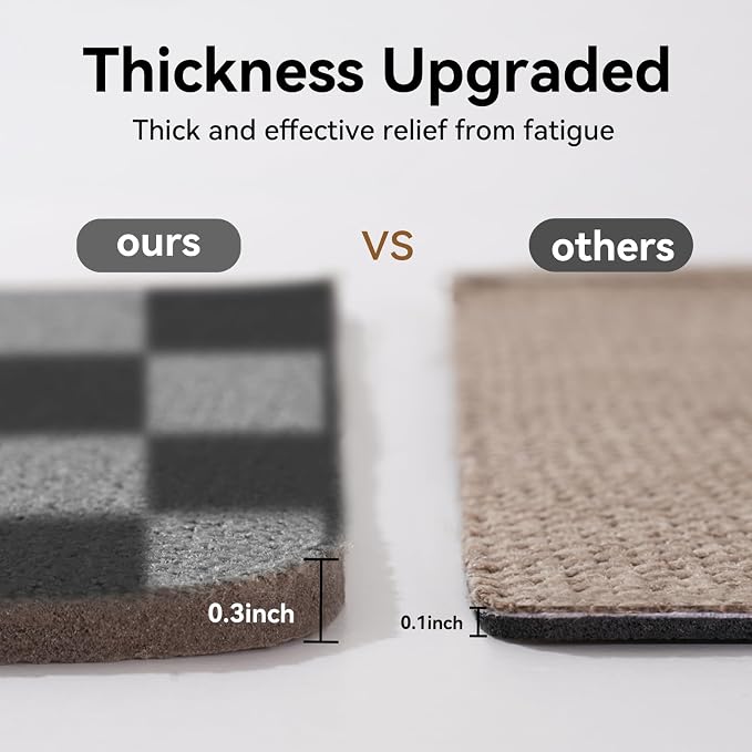 YDKGL Kitchen Mats for Floor Kitchen Rugs Non Slip Washable, Super Absorbent - Image 7