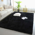 KICHOWUA 6x9 Black Fluffy Shag Rug by KICHOWUA