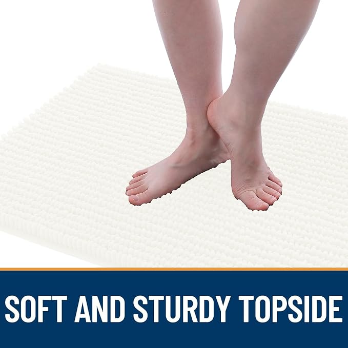 OLANLY Dog Door Mat for Muddy Paws 36x24, Ultra Absorbent Chenille Mud Doormat - Image 3