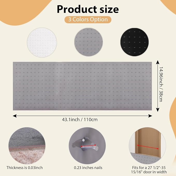 Carpet Protector for Pets Cat Carpet Protector for Doorway, Anti Scratch Under - Image 2