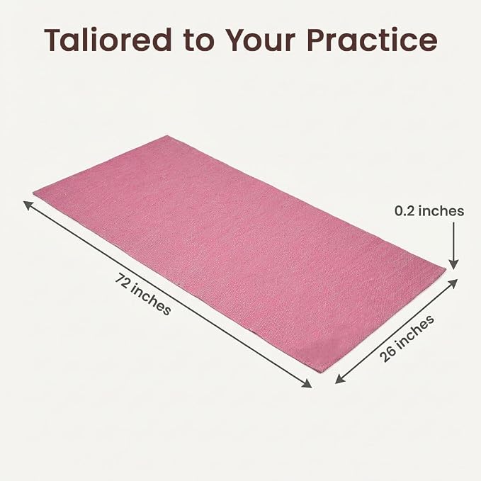 LFH Home Handmade Cotton Yoga Mat Cotton Rug picnic mat - Image 2