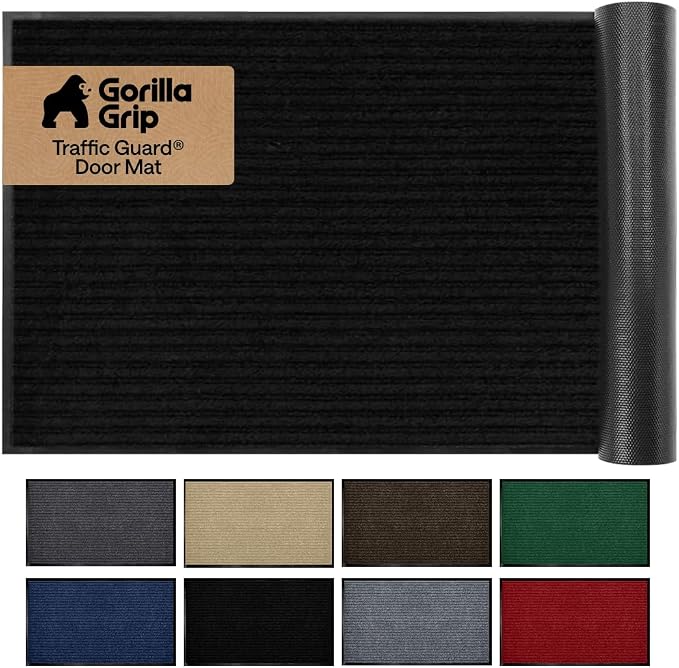 GORILLA GRIP Waterproof Traffic Guard Door Mat, Heavy Duty Entryway Mats by Unknown