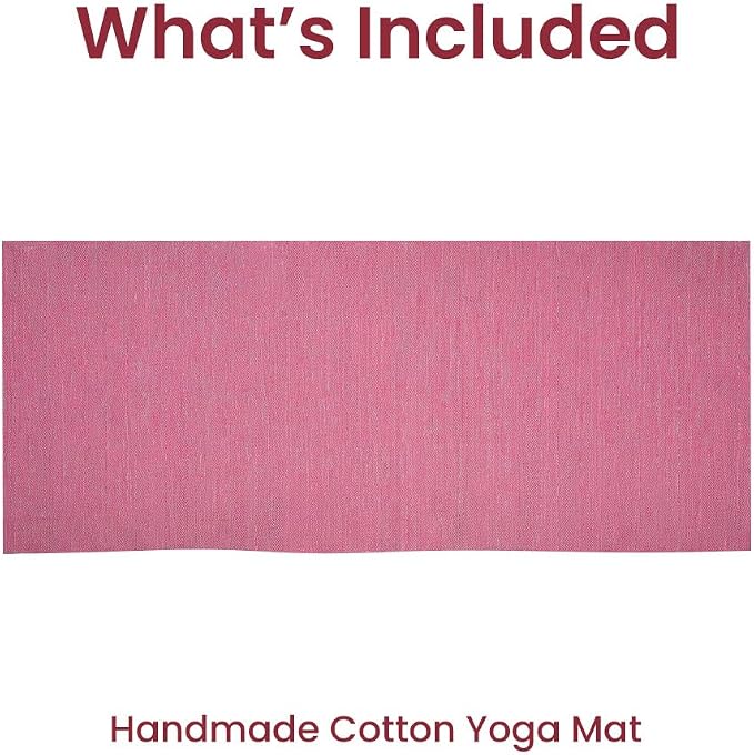LFH Home Handmade Cotton Yoga Mat Cotton Rug picnic mat - Image 8