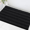 H.VERSAILTEX Bath Mats for Bathroom Non Slip Extra Thick Chenille Striped Bath by HVERSAILTEX