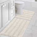 H.VERSAILTEX Bathroom Rugs Bath Rug Set 2 Piece Bathroom Contour Rug Toilet Mat by HVERSAILTEX