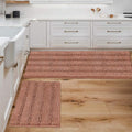 H.VERSAILTEX 2 Piece Set Bathroom Rugs Bath Mats Sets Super Absorbent Chenille by HVERSAILTEX