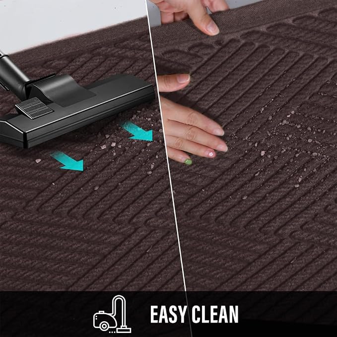 HIYARD Sturdy Front Door Mat, Absorbent Muddy Dirt Resist Welcome Door Mats - Image 7
