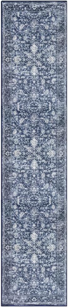 KILOCOCO Runner for Hallway 2.6x12 Runner Rug Printed Vintage Floral Washable - Image 10