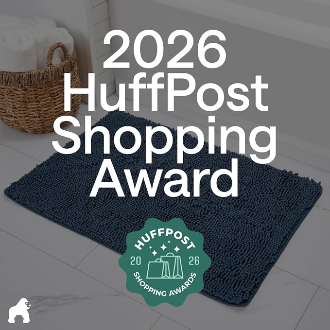 GORILLA GRIP Bath Rug Mat 44x26, Soft Absorbent Chenille, Quick Dry Microfiber - Image 6