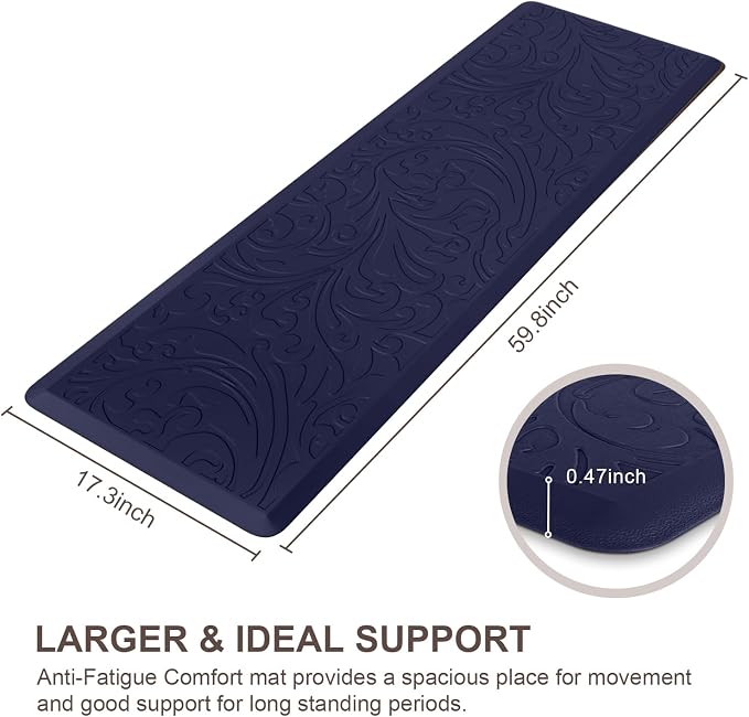KMAT Kitchen Mat Cushioned Anti-Fatigue Waterproof Non-Slip Standing Mat - Image 2