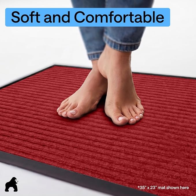 GORILLA GRIP Waterproof Traffic Guard Door Mat, 2 Pack Heavy Duty Entryway Mats - Image 8