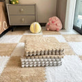 12pcs Carpet Squares Puzzle Floor Mat, Plush Interlocking Carpet Tiles by Unknown