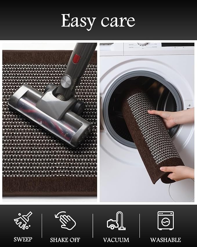PADOOR Non Slip Kitchen Rugs Sets of 2 - Image 6