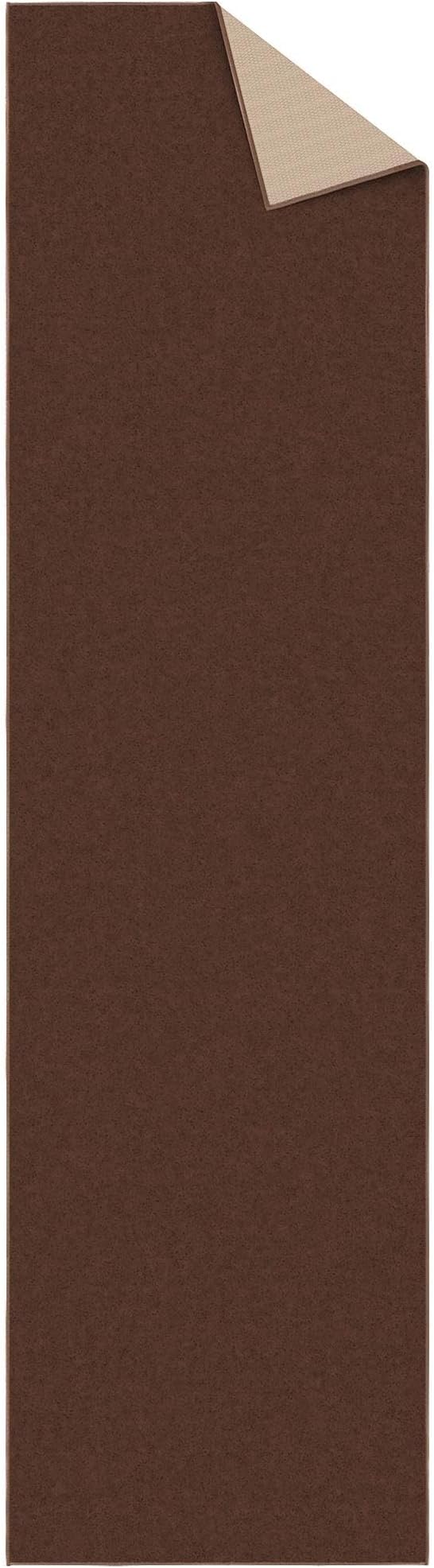 Ottomanson Hallway Runner Rug 2'7" x 9'10" Non Slip Solid Area Rugs Easy to - Image 7