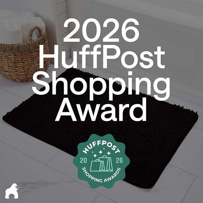 GORILLA GRIP Bath Rug Mat 44x26, Thick Soft Absorbent Chenille, Quick Dry - Image 6