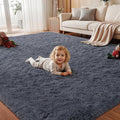 Area Rug for Living Room Bedroom: 4x6 Soft Fluffy Shag Rugs Upgrade Non-Slip by EXPEDIX
