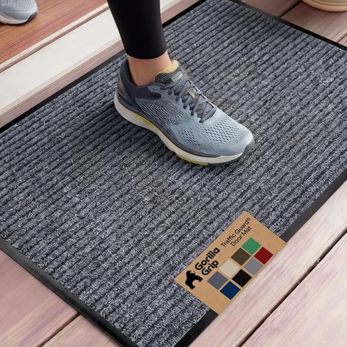 GORILLA GRIP Waterproof Traffic Guard Door Mat, Heavy Duty Entryway Mats by Unknown