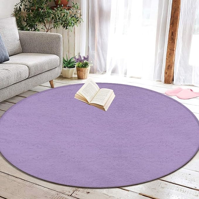 Large Round Area Rug Home Decor Modern Bathroom Rug Kitchen Office Circle Rug - Image 5