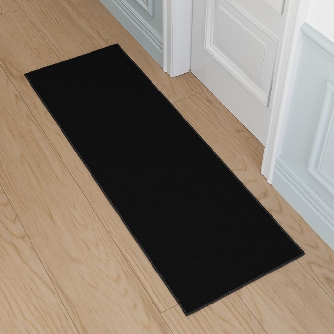 Ottomanson Hallway Runner Rug 20" x 53" Non Slip Solid Area Rugs Easy to Clean - Image 9