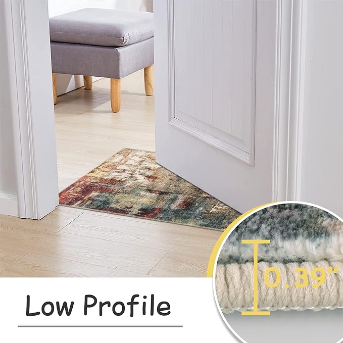 Lahome Modern Abstract Kitchen Runner Rugs Non Skid Washable, 2x6 Rug Runners - Image 4