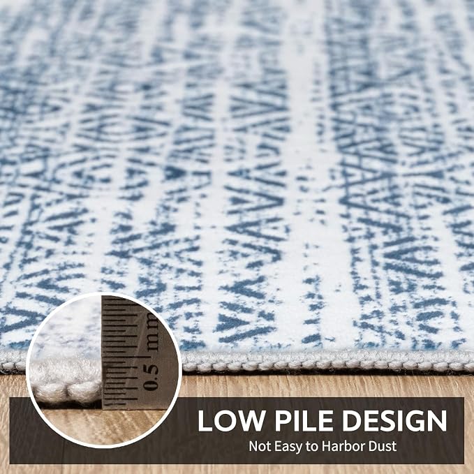 Small Area Rug-2x3 Entryway Rug Non Slip Washable Low Pile Indoor Door Mat - Image 4